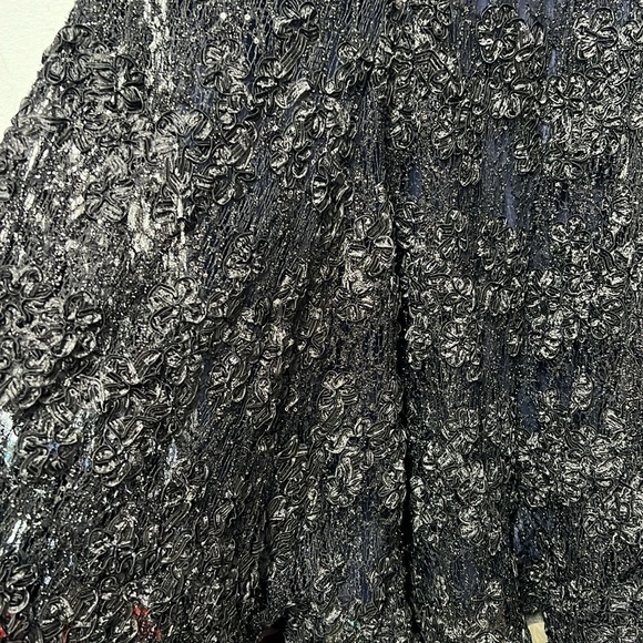 Aqua formal off the shoulders embellished lace gown size 10 - Picture 10 of 15